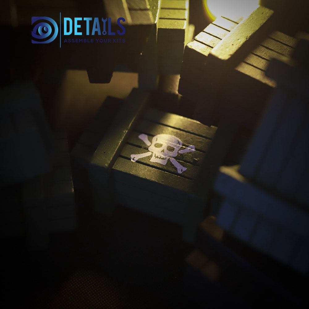 Hobby Details Wooden Box Decorative Accessory for 1/10 RC Crawler A:Black B:Army Green