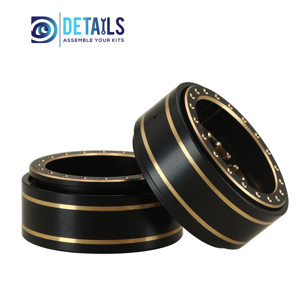 1.1" Brass Crawler Wheels black gold color For SCX24 TRX4M 4pcs/set