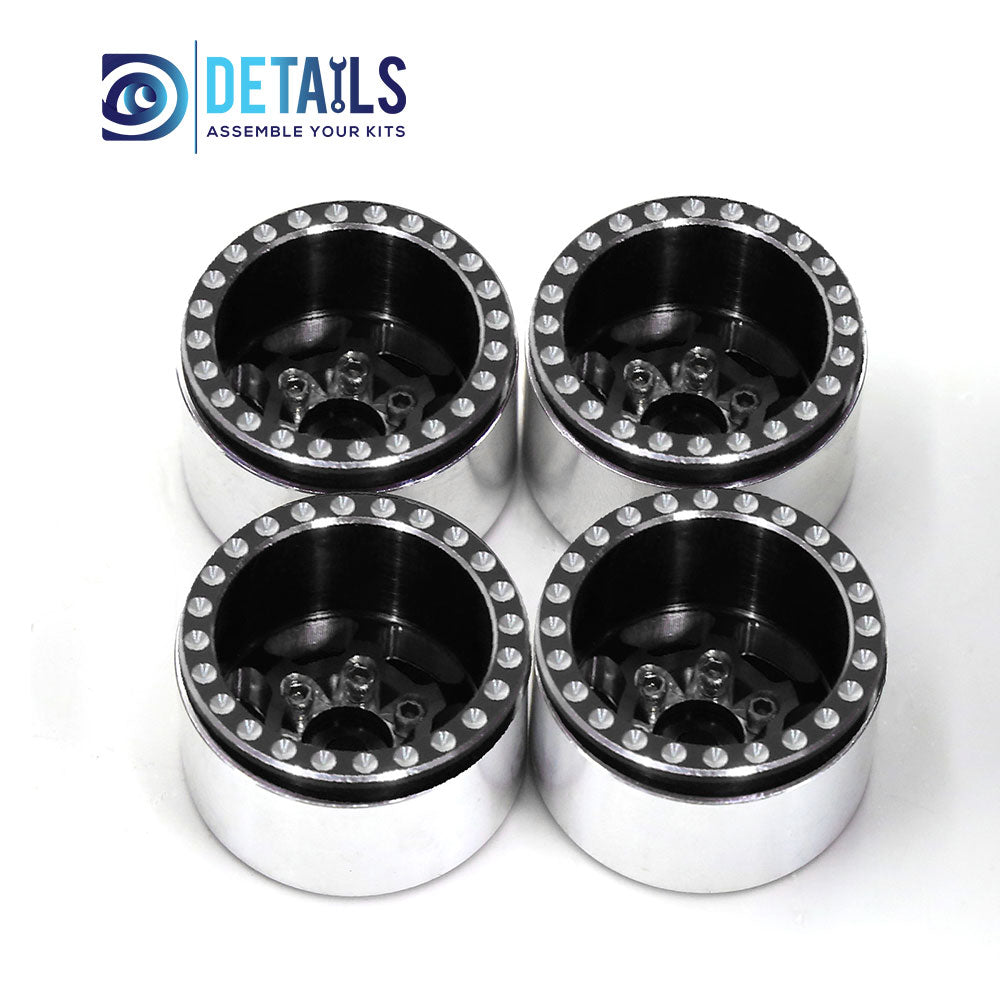 1.0" Aluminum Crawler Wheels For SCX24 TRX4M 4pcs/set