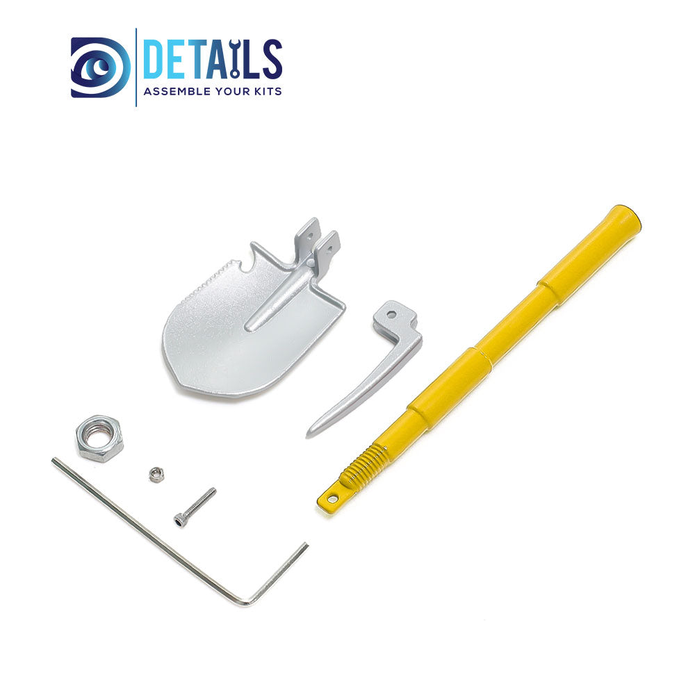 Hobby Details Model Shovel for RC Crawler A:Blue B:Red C:Black D:Yellow E:Green