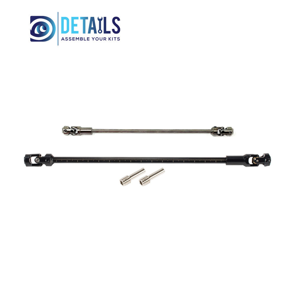 Steel 68-229mm Cut to Length Driveshaft Universal Joint Drive Shaft for 1/10 RC Crawler