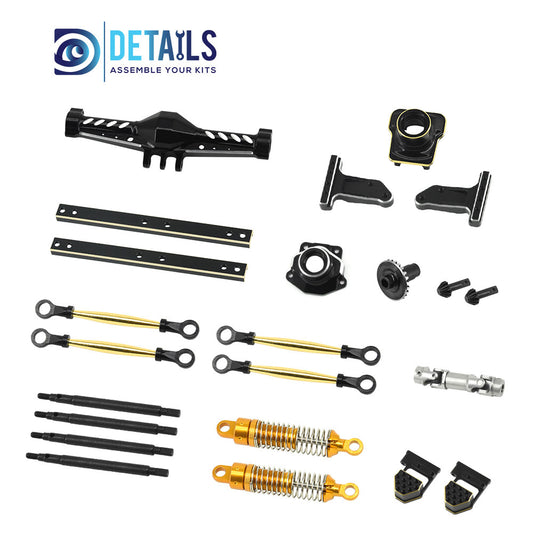 Hobby Details Brass aluminum stainless steel TRX6M 6X6 TRX4M upgraded to TRX6M for 1/18 RC Crawler Car B Style