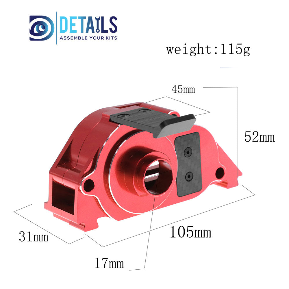Aluminum Motor Mount Gear Box for Arrma 1/8 Mojave Upgrade Parts