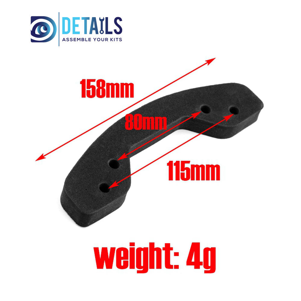 Sponge Front Bumper Anti-Collision Bar Foam For TAMIYA XV01 XV02 FF03 RC Rally Car
