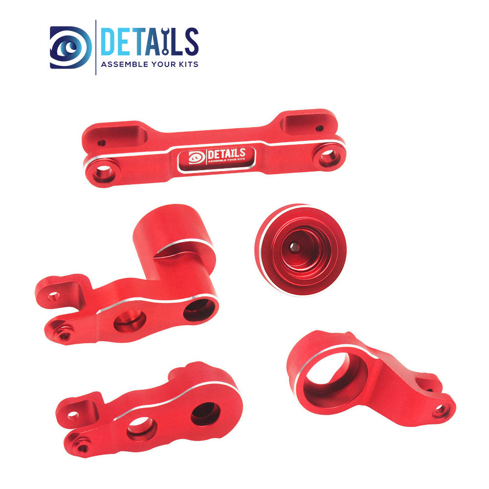 Hobby Details 7075 Aluminum Steering road Set For Traxxas Pro Scale Sand FUNCO Car 5pcs/set