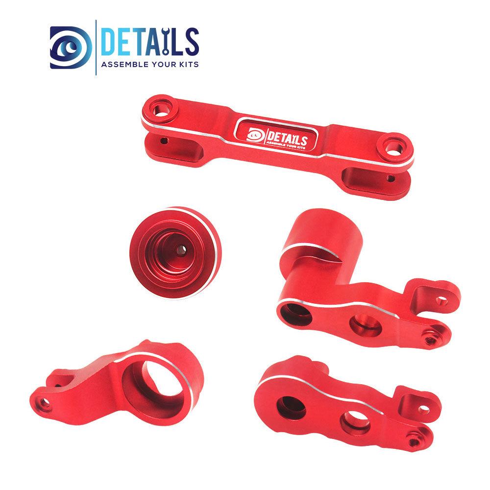 Hobby Details 7075 Aluminum Steering road Set For Traxxas Pro Scale Sand FUNCO Car 5pcs/set