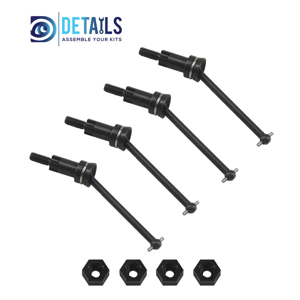 Metal Front&Rear Drive Shaft CVD For ARRMA 1/18 MOJAVE Upgrade Parts 4pcs