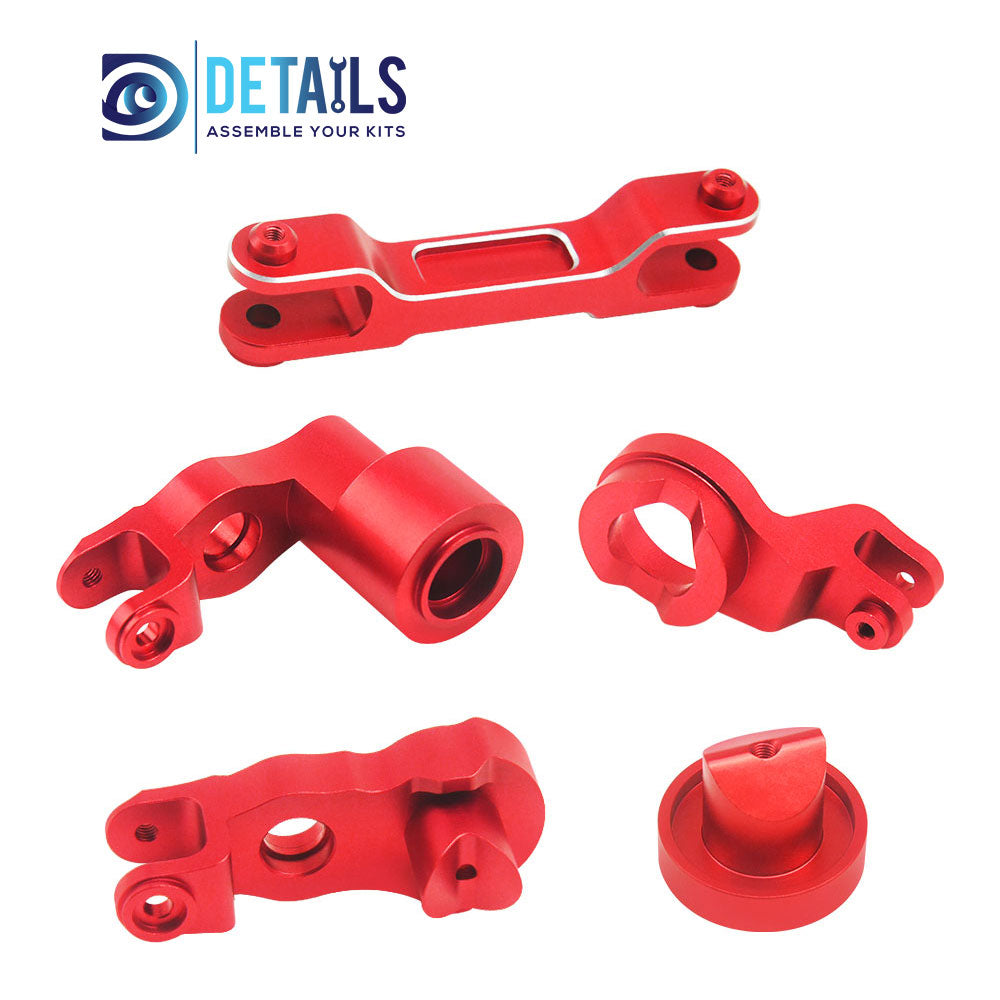 Hobby Details 7075 Aluminum Steering road Set For Traxxas Pro Scale Sand FUNCO Car 5pcs/set
