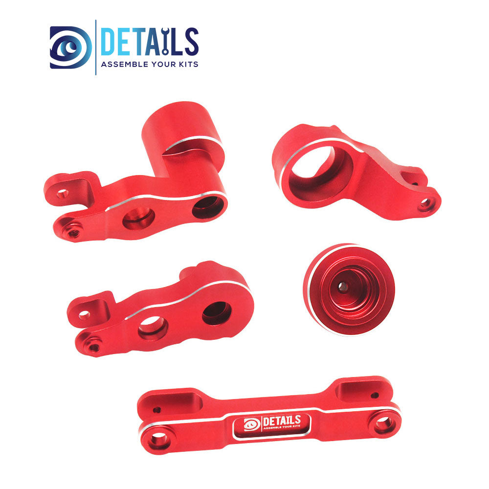 Hobby Details 7075 Aluminum Steering road Set For Traxxas Pro Scale Sand FUNCO Car 5pcs/set