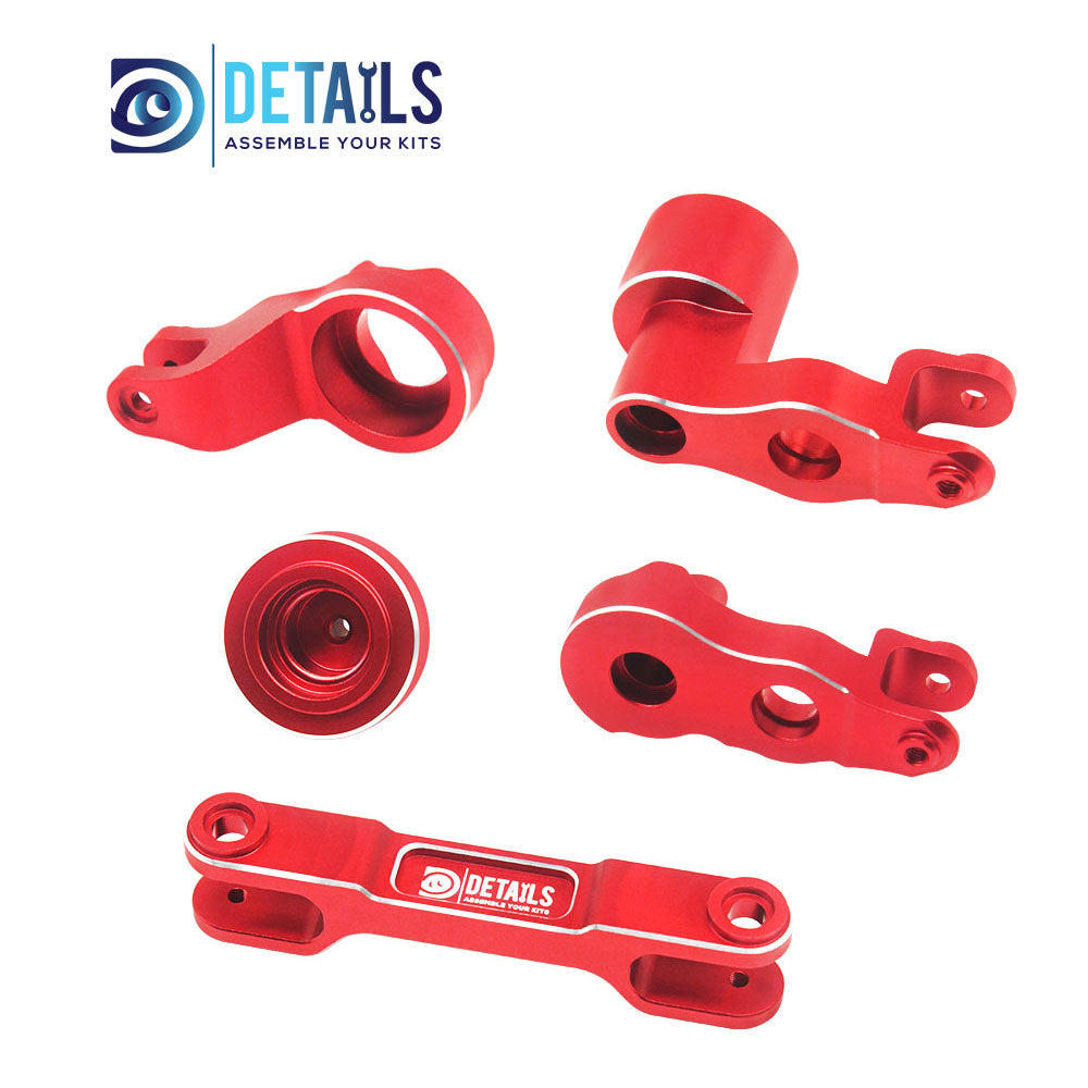 Hobby Details 7075 Aluminum Steering road Set For Traxxas Pro Scale Sand FUNCO Car 5pcs/set