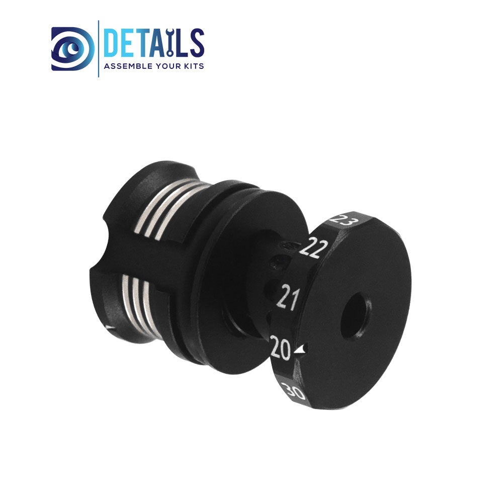 Hobby Details Adjustable Ride Height Gauge 20-30mm A：Black silver B：Black gold