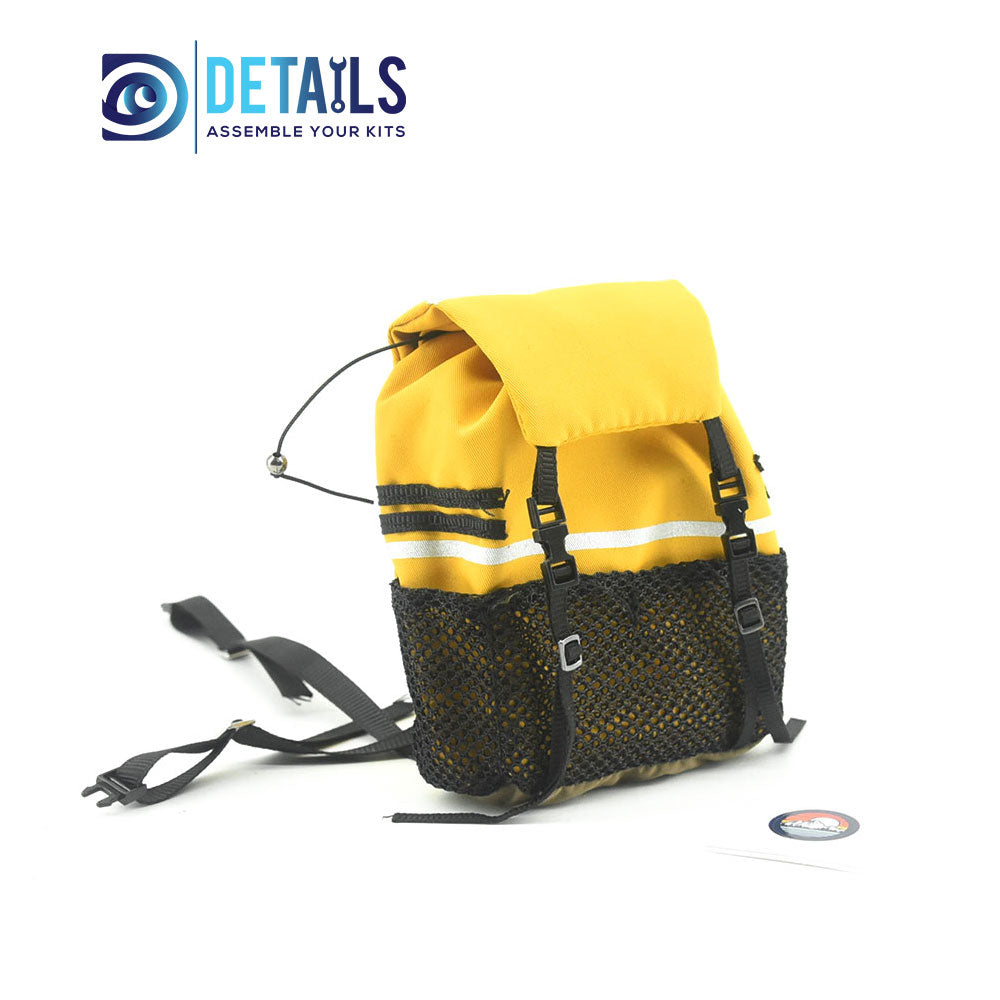 Hobby Details 1/10 Scale Piece Backpack Storage Bag Decoration for SCX10 TRX4 RC Crawler Car