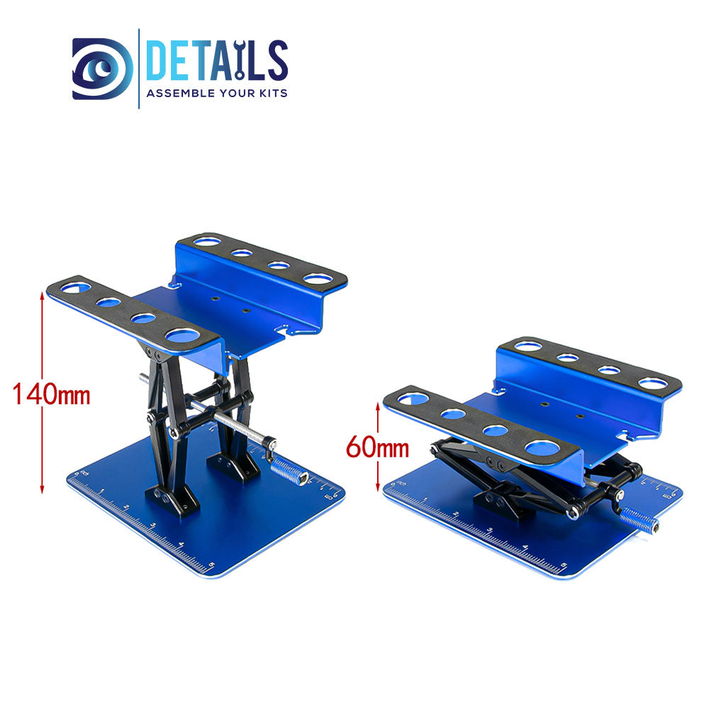 Aluminum 1/8 1/10 1/16 Adjustable RC Car Stand For Rc Car Repair Assembly Display 60-140mm