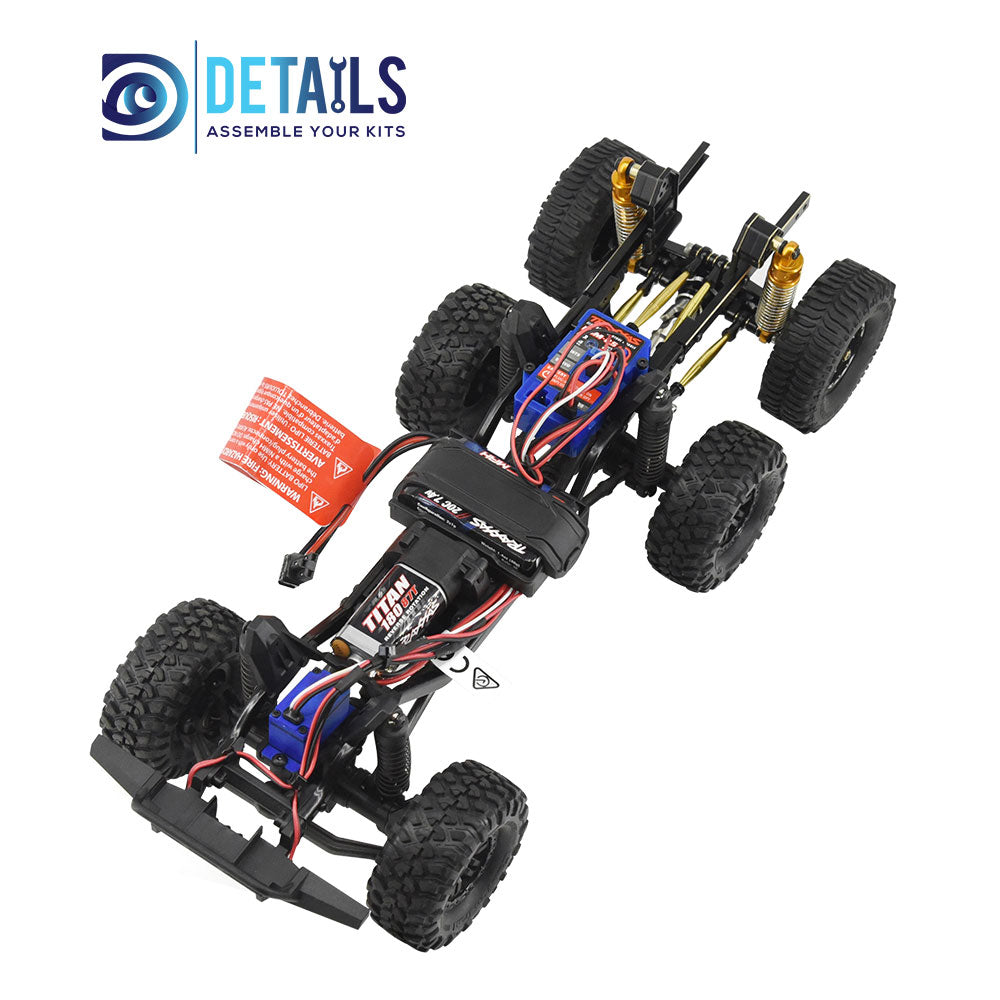 Hobby Details Brass aluminum stainless steel TRX6M 6X6 TRX4M upgraded to TRX6M for 1/18 RC Crawler Car B Style