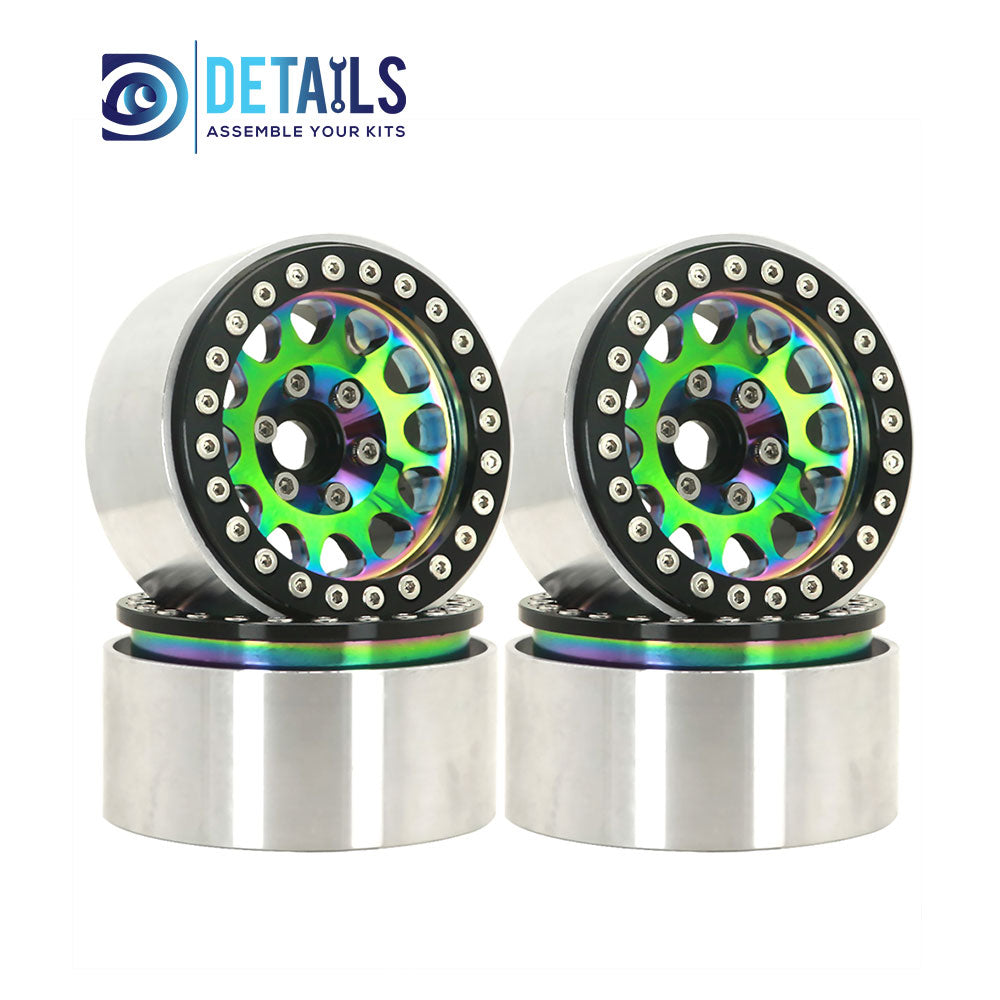 1.9" Aluminum Beadlock Crawler Wheels Dazzling colour 4pcs/set