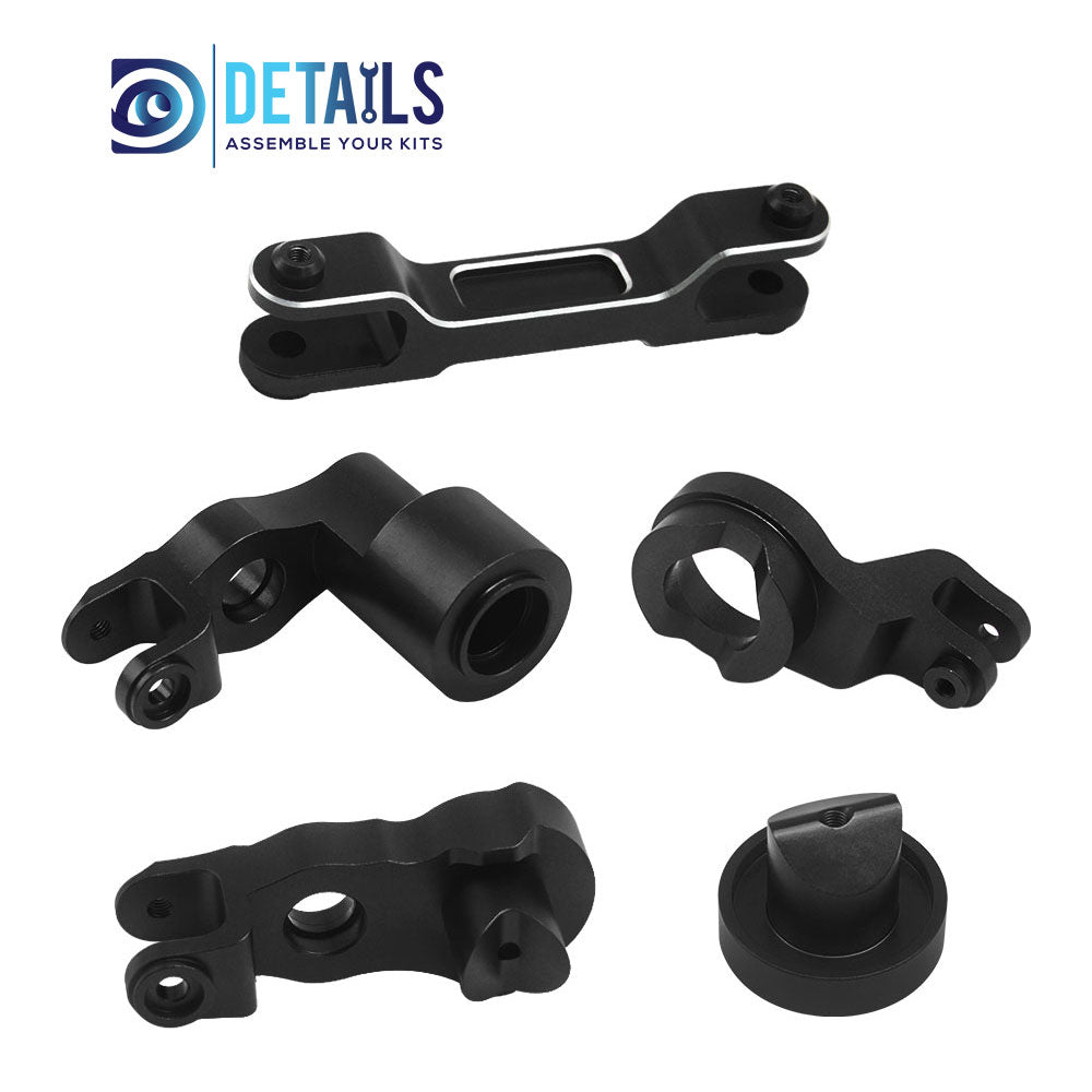 Hobby Details 7075 Aluminum Steering road Set For Traxxas Pro Scale Sand FUNCO Car 5pcs/set