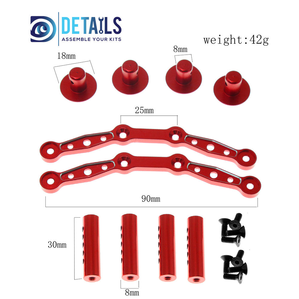 Aluminum Body Mount Post Shell Column for Arrma 1/8 Mojave Upgrade Parts