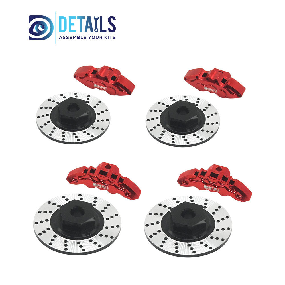 Aluminum Disc Brake Set For TRAXXAS 1/10 4-TEC Drift Ford Mustang 4pcs