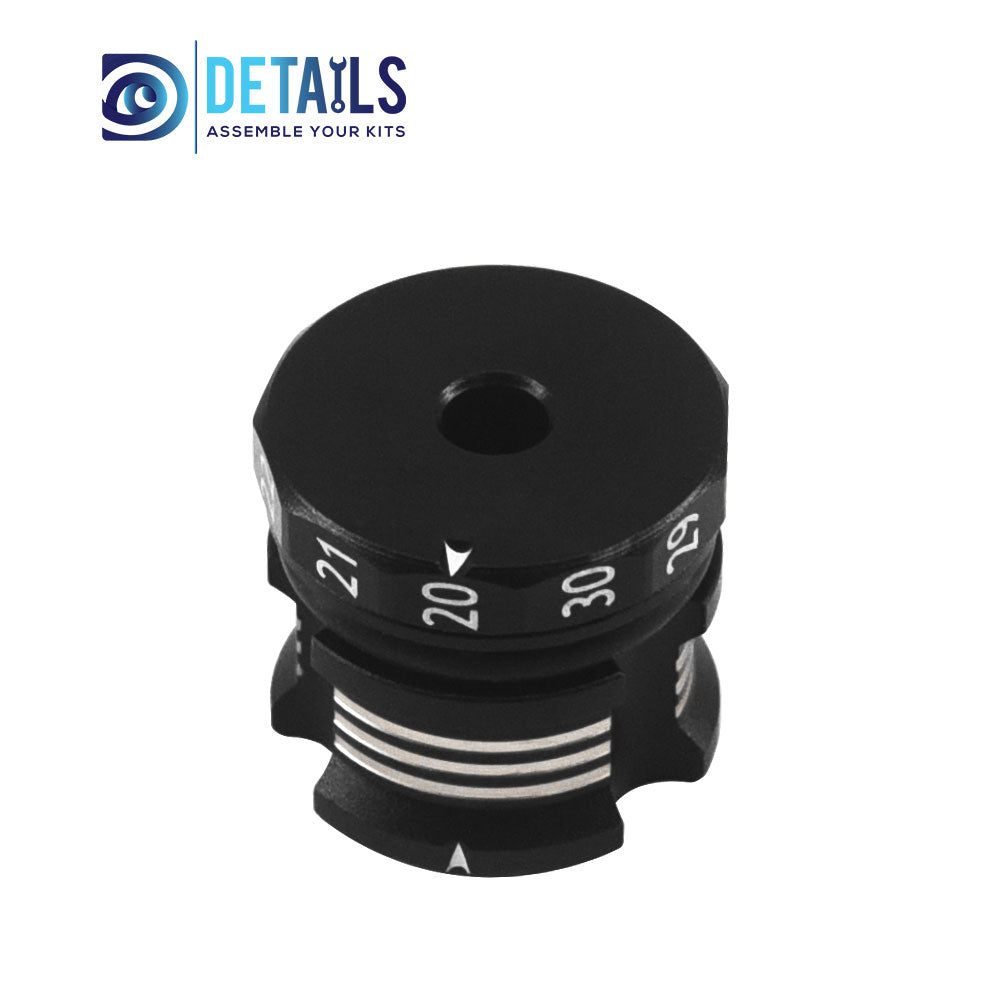 Hobby Details Adjustable Ride Height Gauge 20-30mm A：Black silver B：Black gold