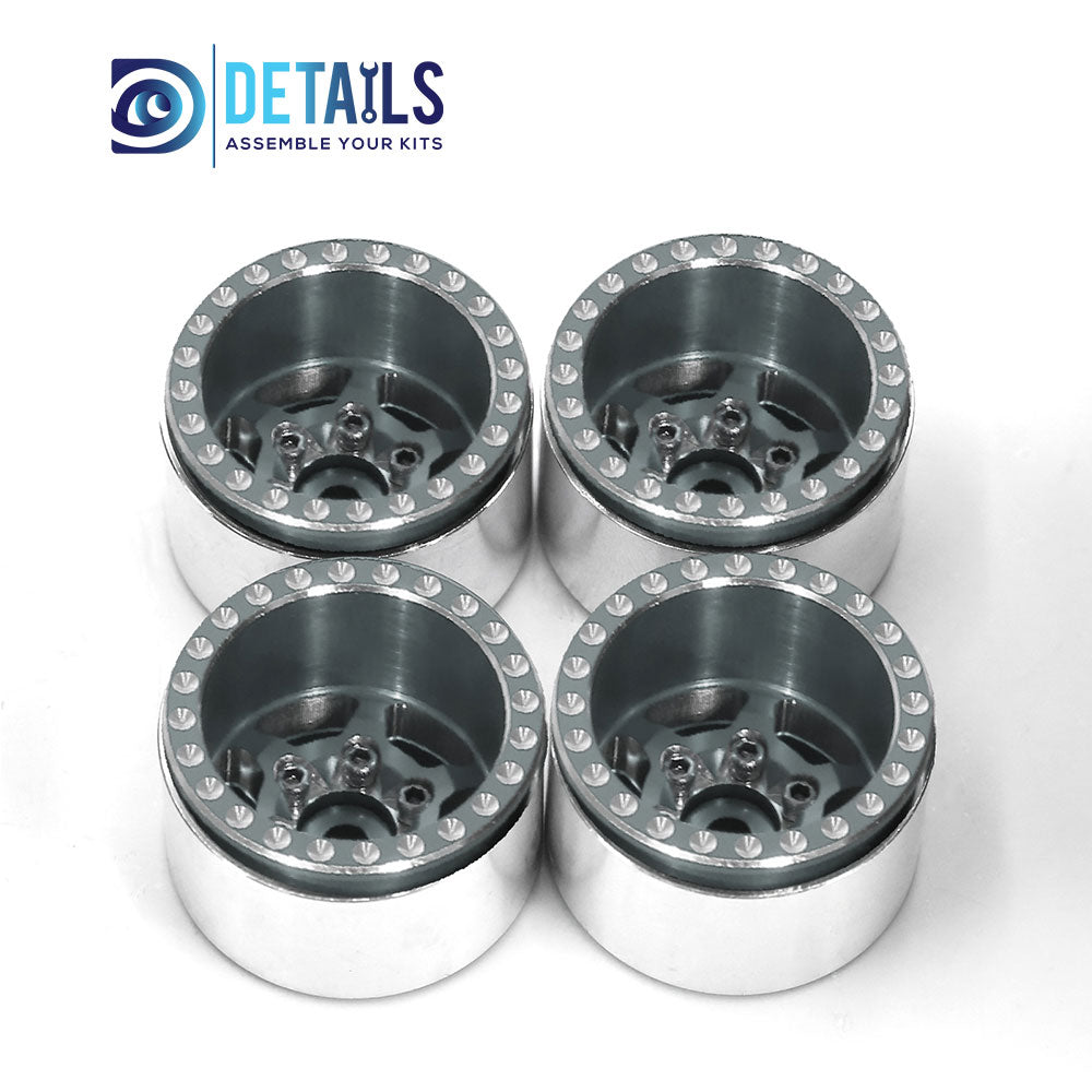 1.0" Aluminum Crawler Wheels For SCX24 TRX4M 4pcs/set