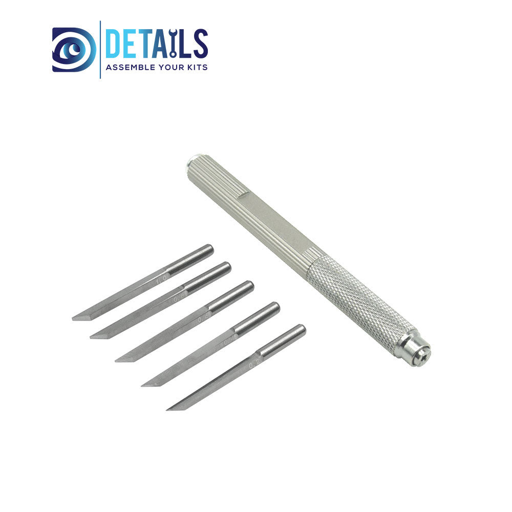Hobby Details Tungsten steel carving knife tool 0.2/0.4/0.6/0.8/1.0mm