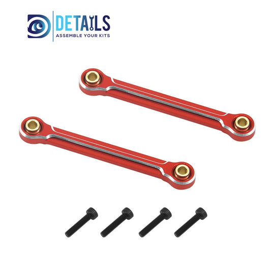 Aluminum Steering Set Steering&amp;Rods Set For ARRMA 1/18 GRANITE GROM &nbsp;Upgrade Parts 2pcs