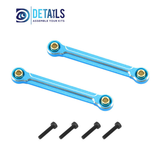 Aluminum Steering Set Steering&Rods Set For ARRMA 1/18 MOJAVE Upgrade Parts 2pcs