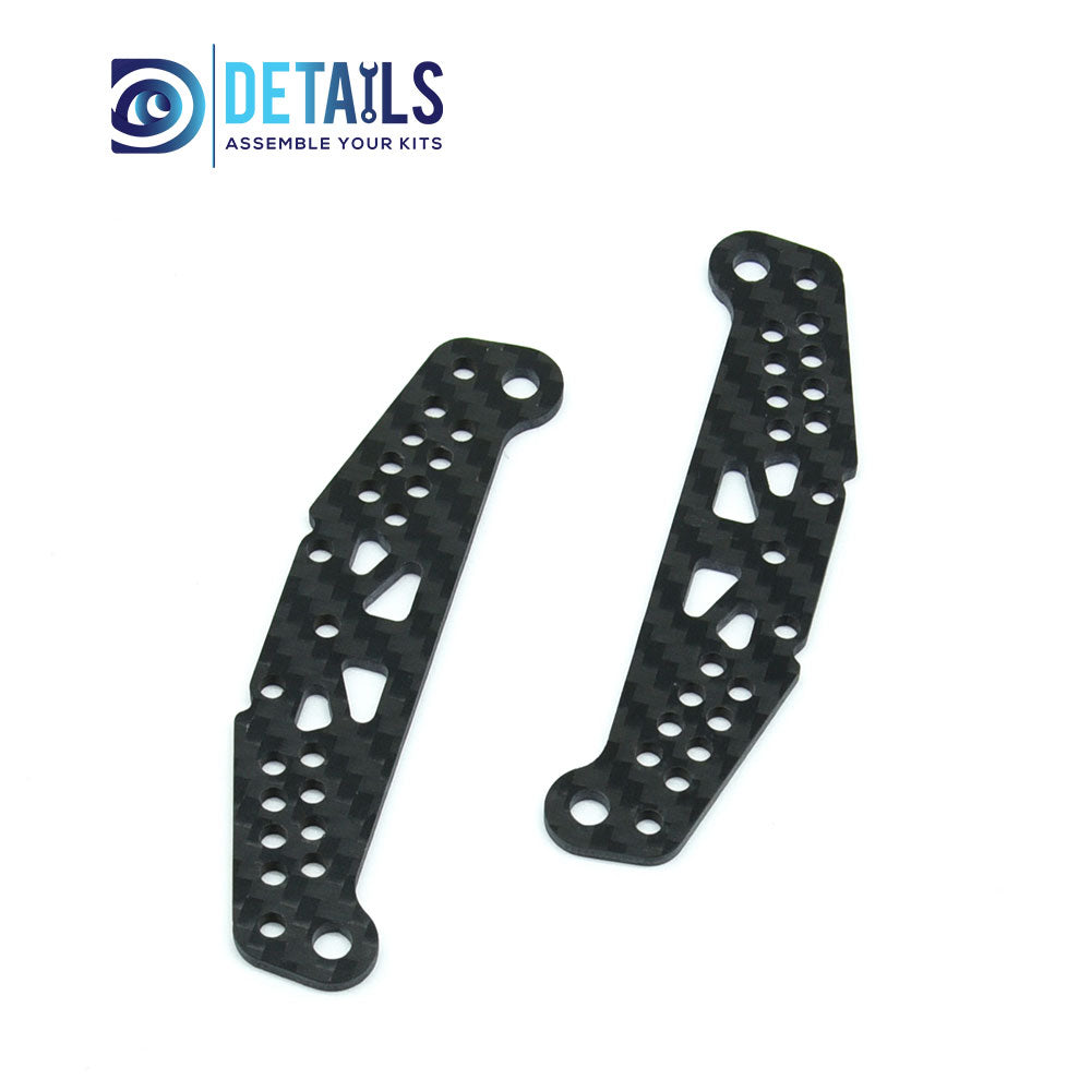 Carbon Fiber Front&Rear  Shock Tower Damper Stay  for Tamiya 1/10 TT01 2pcs/set