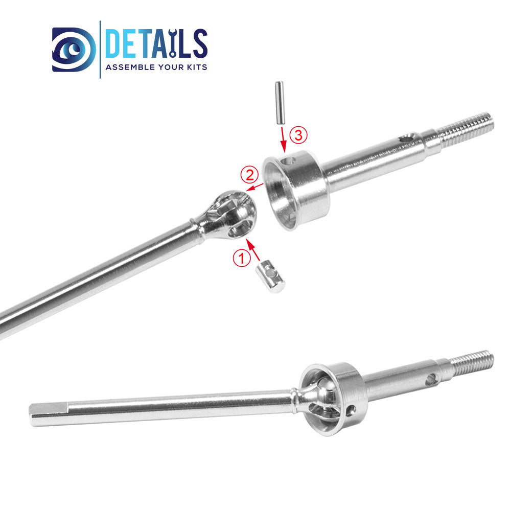 Stainless Steel Front&Rear CVD for TRX-4M 1/18 Car 4pcs/set