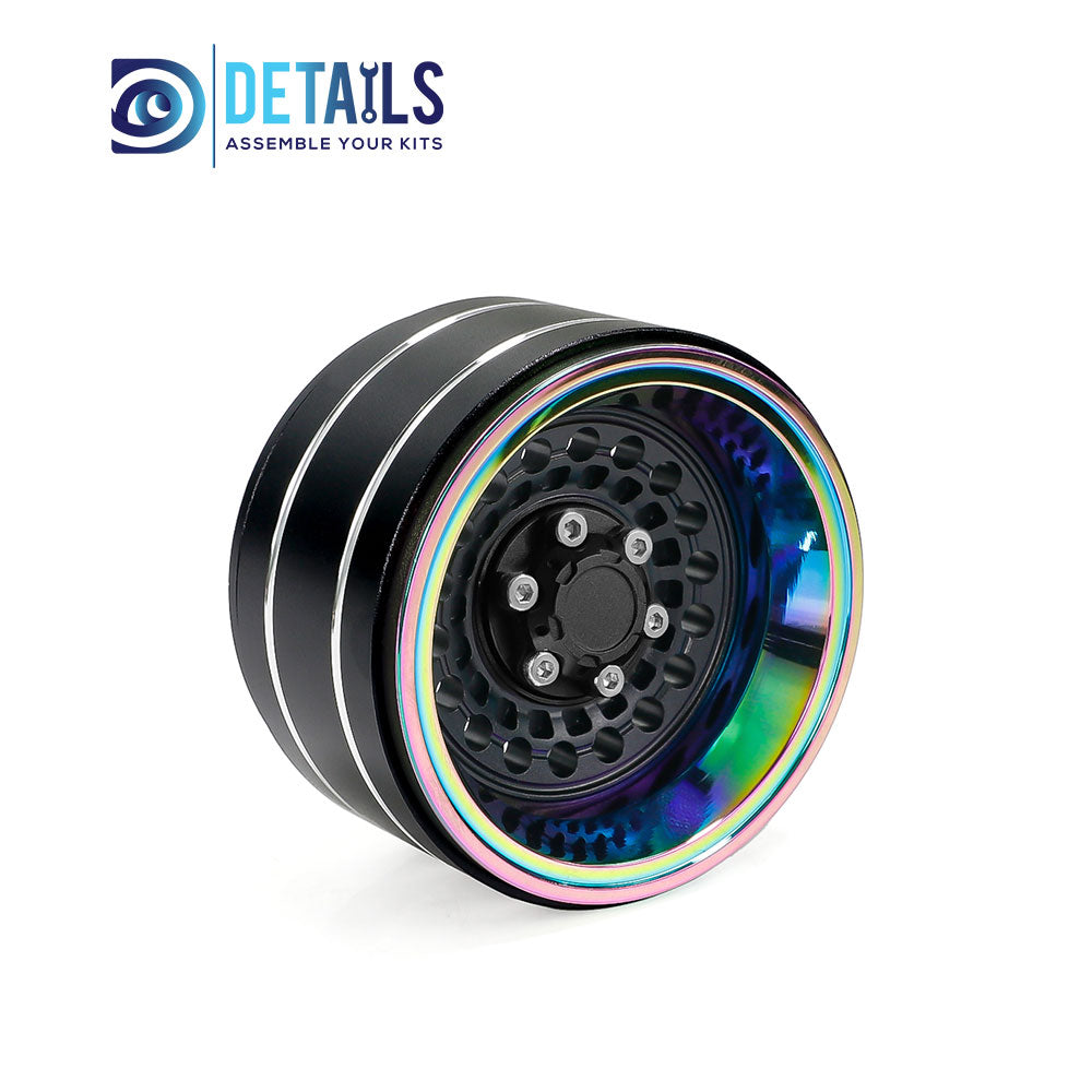 Hobby Details 1.9" Aluminum Crawler Wheels Dazzling colour 4pcs/set A:Copper B:Titanium C:Black