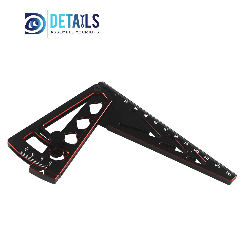 Hobby Details Quality Double Color Ride Height Gauge Rule for RC Car 18X10X2 cm A: Black Gold B: Black Red