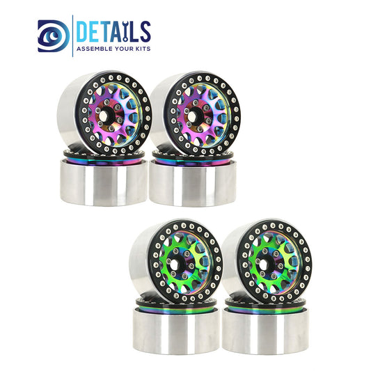 1.9" Aluminum Beadlock Crawler Wheels Dazzling colour 4pcs/set