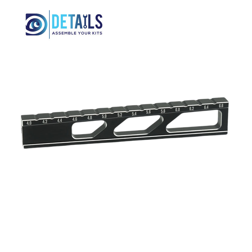 RC Car Tool 10mm Ride Height Droop Gauge Adjuster Ruler Measuring for RC On-Road Drift 4.0~6.6