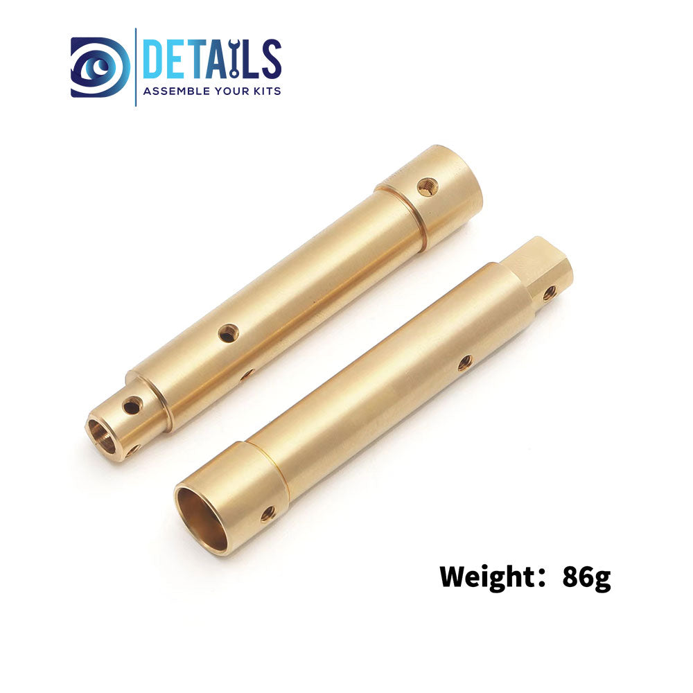 Brass Rear Axle Tubes for SCX10 PRO