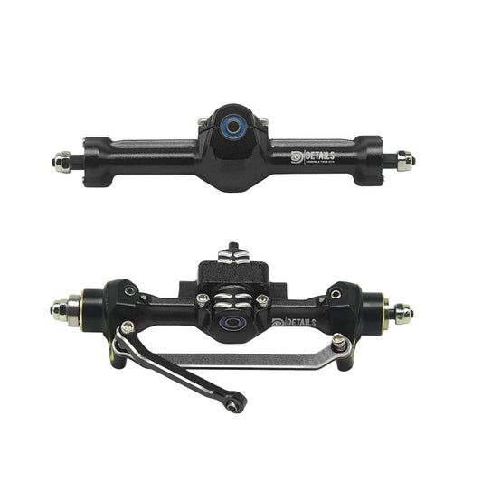 Aluminum  Front Rear Axle with Brass Kunckles/Steering Link/Gear/Bearing/CVD Whole Set for SCX30 Cars Upgrade Parts