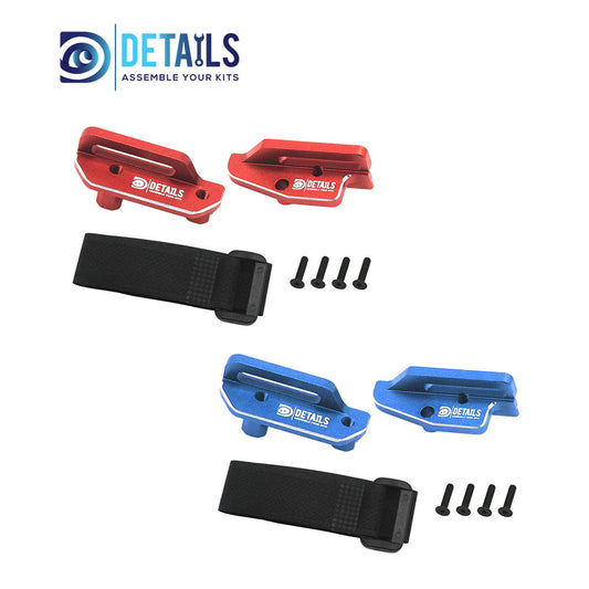 Aluminum Tall Battery Hold-Downs For TRAXXAS 1/10 4-TEC Drift Ford Mustang
