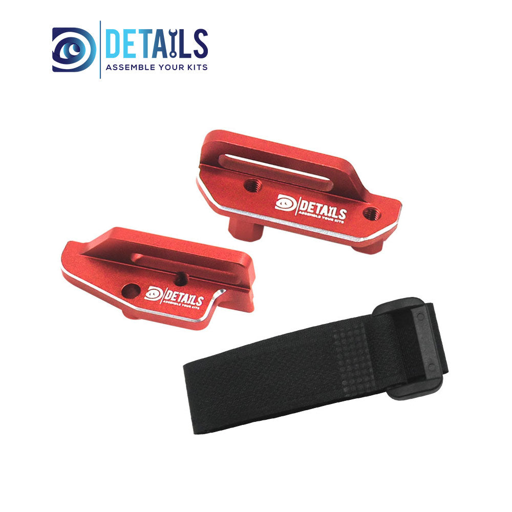 Aluminum Tall Battery Hold-Downs For TRAXXAS 1/10 4-TEC Drift Ford Mustang