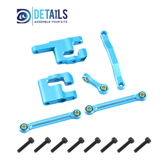 Aluminum Steering Set Steering&Rods Set For ARRMA 1/18 MOJAVE Upgrade Parts 6pcs