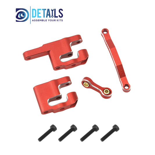 Aluminum Steering Set Steering&amp;Rods Set For ARRMA 1/18 GRANITE GROM Upgrade Parts 4pcs