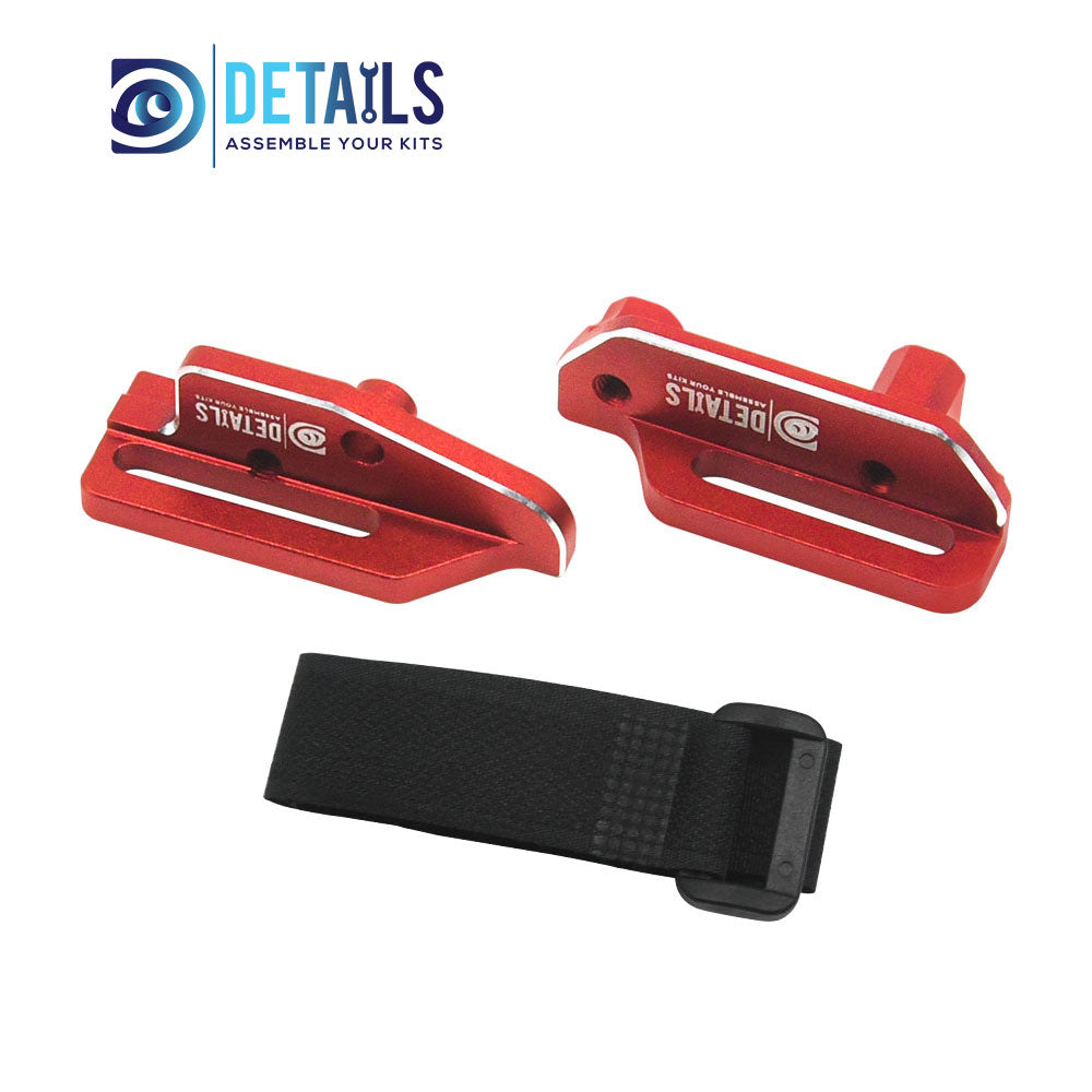 Aluminum Tall Battery Hold-Downs For TRAXXAS 1/10 4-TEC Drift Ford Mustang