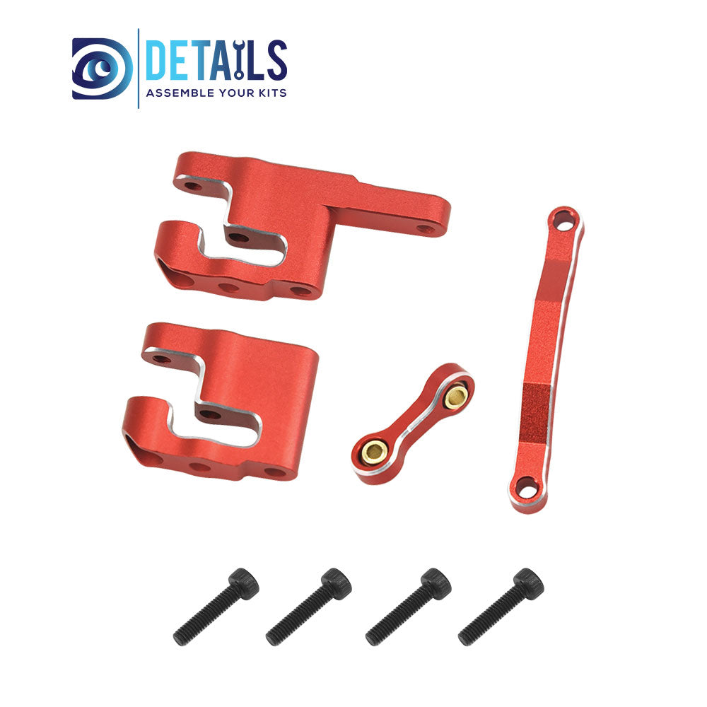 Aluminum Steering Set Steering&Rods Set For ARRMA 1/18 MOJAVE GRANITE GROM Upgrade Parts 4pcs
