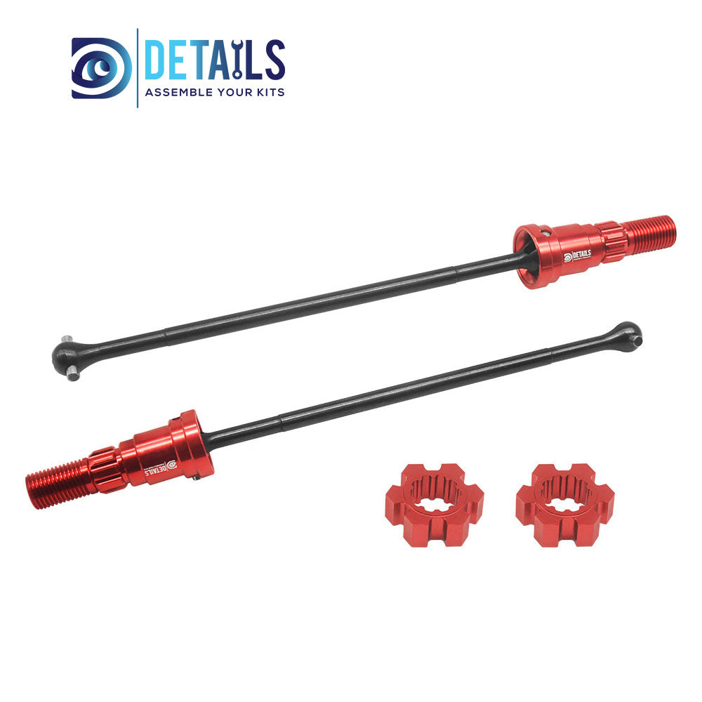 Hobby Details Metal Drive Shaft Set For Traxxas Pro Scale Sand FUNCO Car 2pcs/set