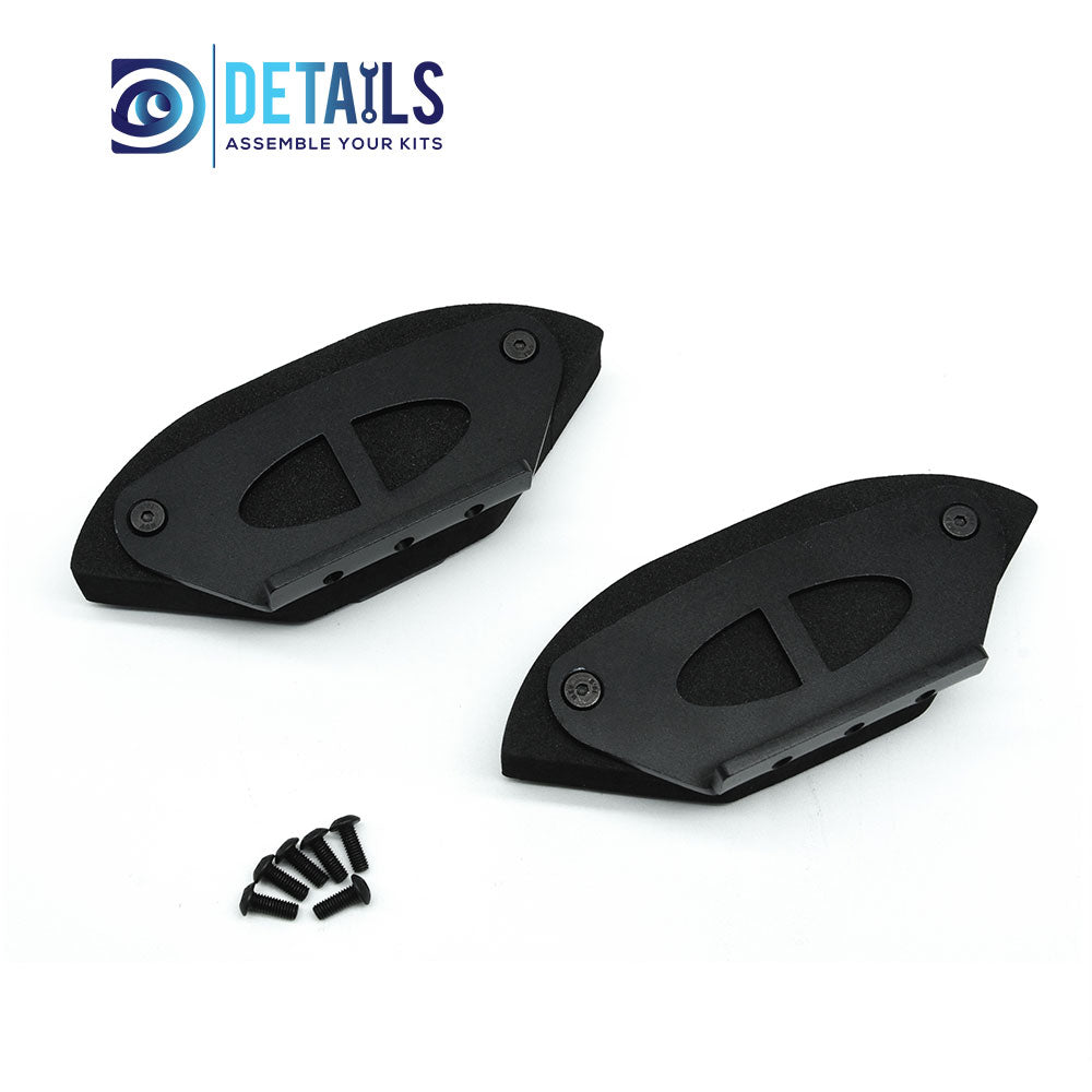 Sponge Front Rear Bumper Anti-Collision Bar Foam Carbon fiber baffle For Tamiya 1/10 TT01  2pcs/set