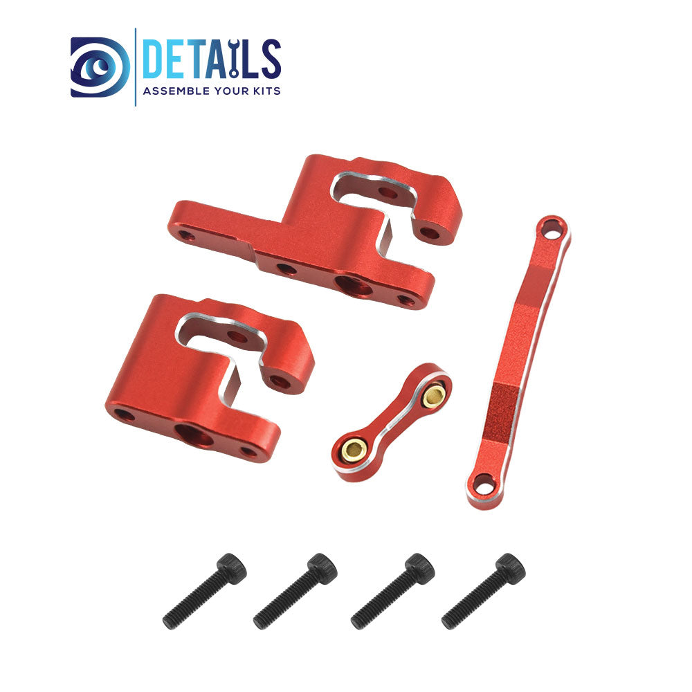 Aluminum Steering Set Steering&Rods Set For ARRMA 1/18 MOJAVE GRANITE GROM Upgrade Parts 4pcs