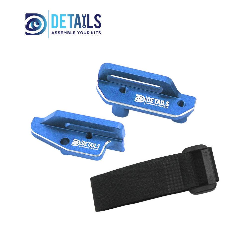 Aluminum Tall Battery Hold-Downs For TRAXXAS 1/10 4-TEC Drift Ford Mustang