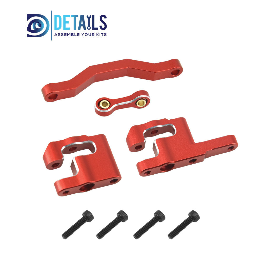Aluminum Steering Set Steering&Rods Set For ARRMA 1/18 MOJAVE GRANITE GROM Upgrade Parts 4pcs