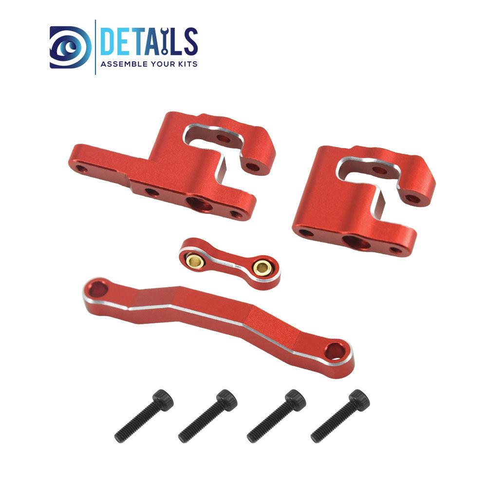 Aluminum Steering Set Steering&Rods Set For ARRMA 1/18 MOJAVE GRANITE GROM Upgrade Parts 4pcs