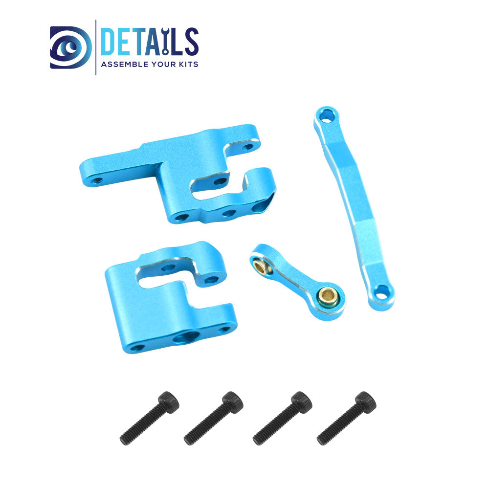 Aluminum Steering Set Steering&Rods Set For ARRMA 1/18 MOJAVE GRANITE GROM Upgrade Parts 4pcs