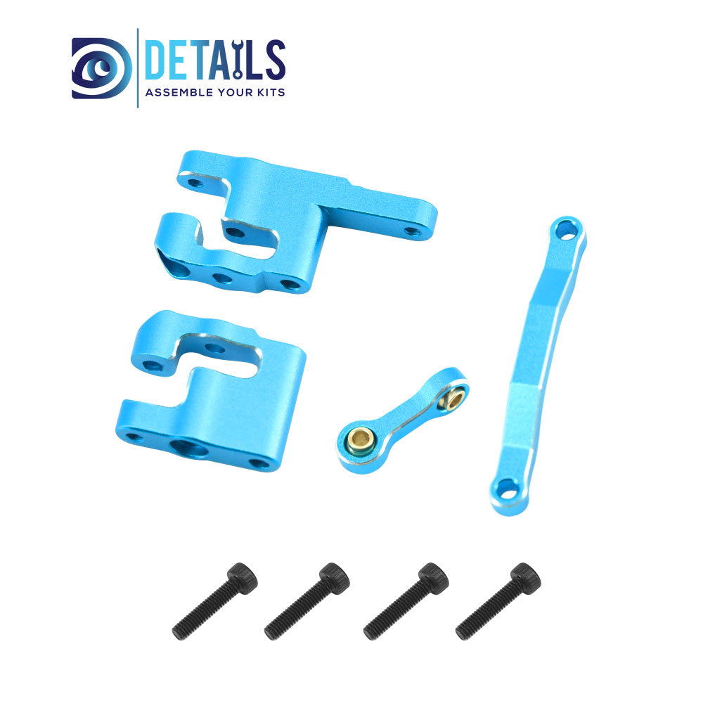 Aluminum Steering Set Steering&amp;Rods Set For ARRMA 1/18 GRANITE GROM Upgrade Parts 4pcs