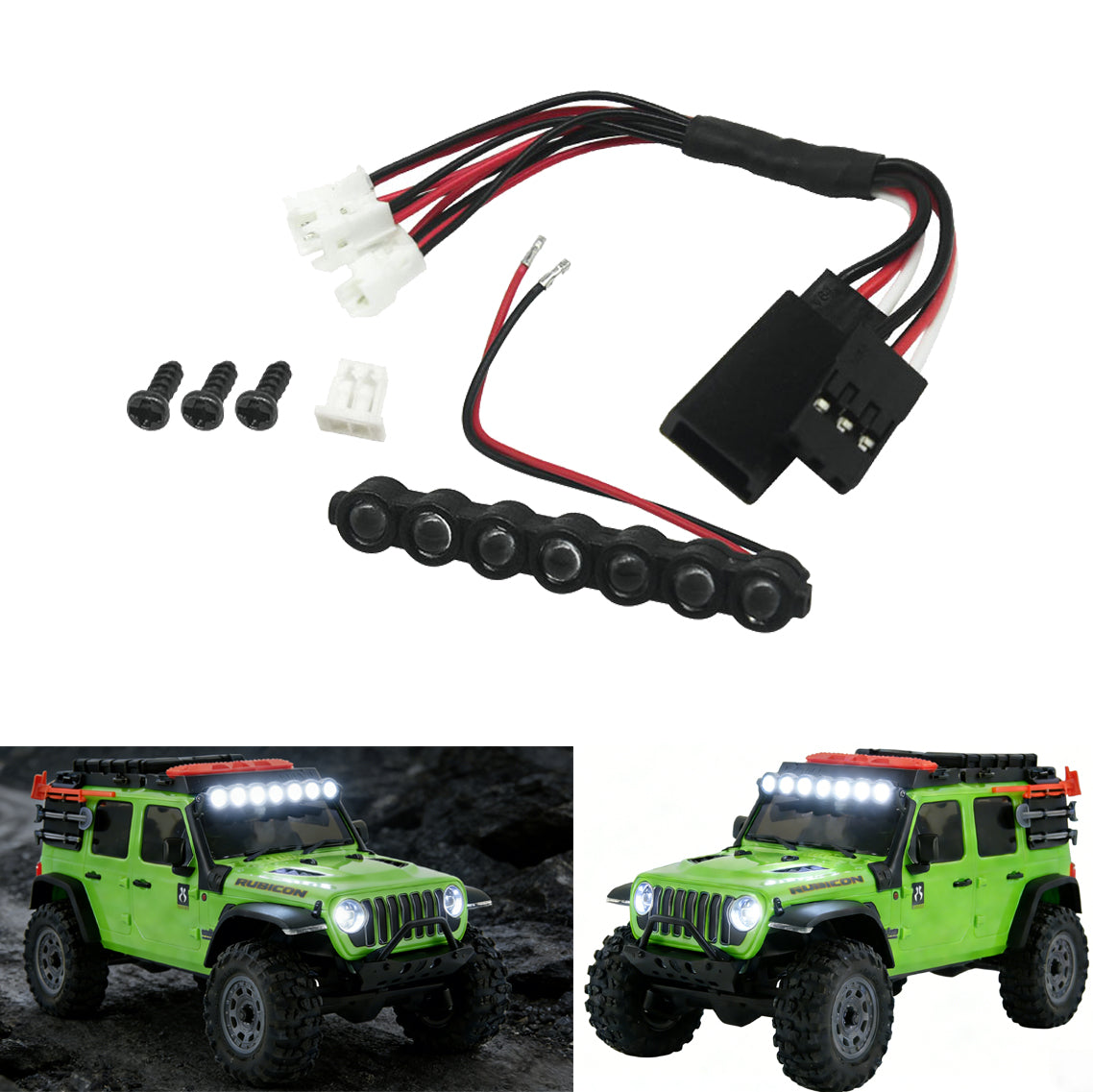 Hobby Details 1PC RC Car LED Roof Lights for SCX30Jeep Wrangler
